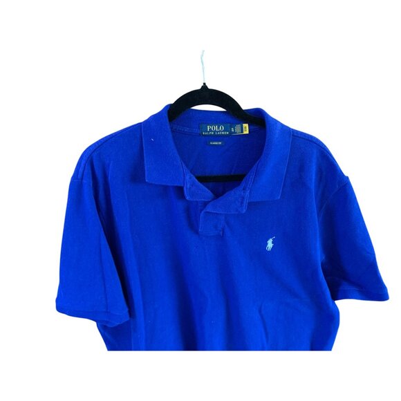 Polo Ralph Lauren Mens Size XL Polo 1/2 Button Pullover Shirt Top Royal Blue Cla - Picture 2 of 3